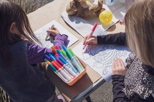 Children colouring