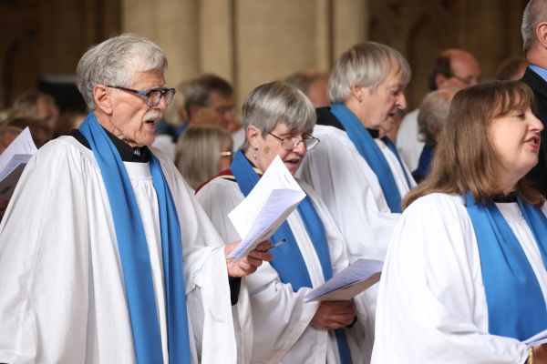 Lay Ministers sat at their licensing service