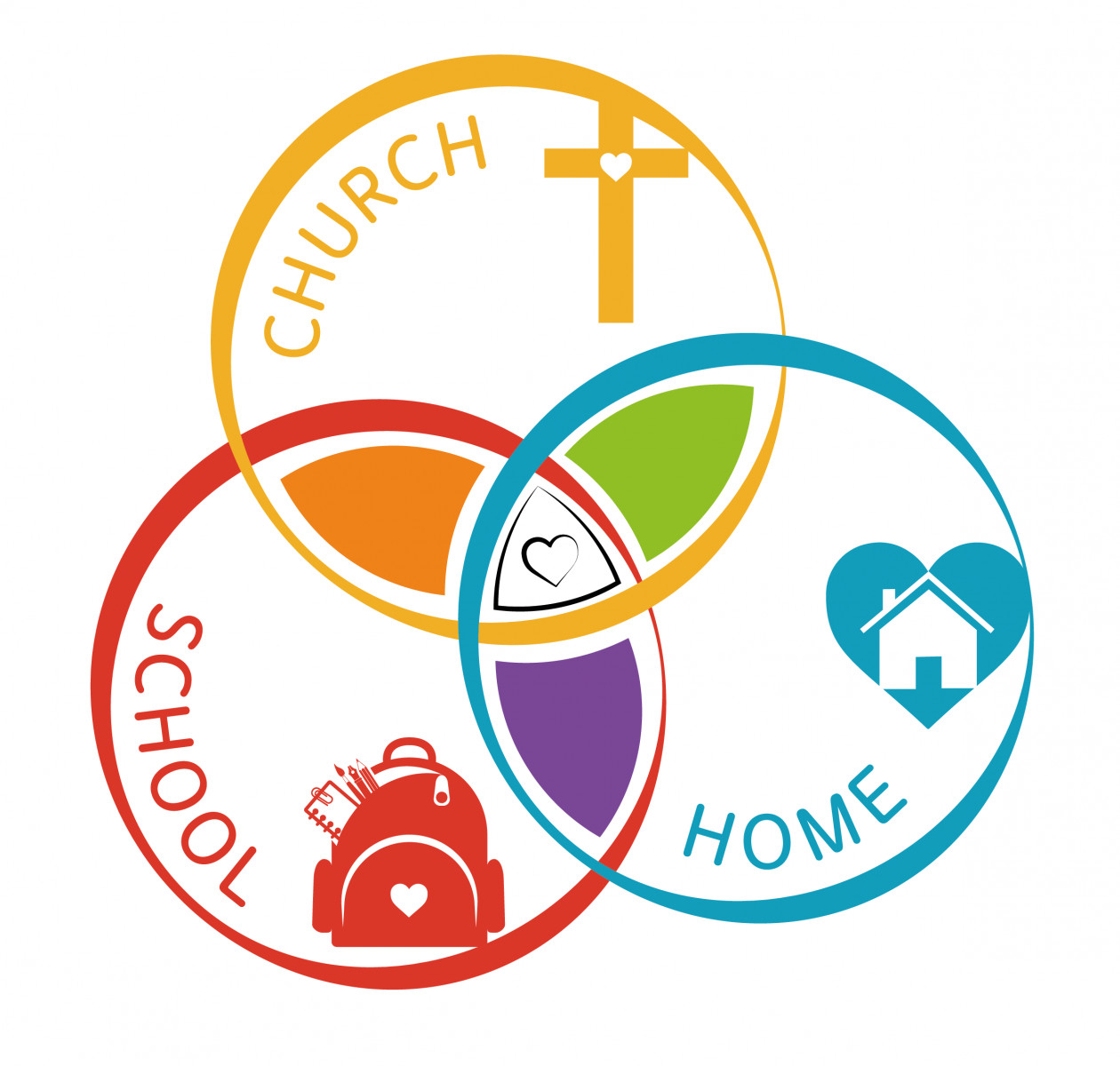 Church, Home and School logo