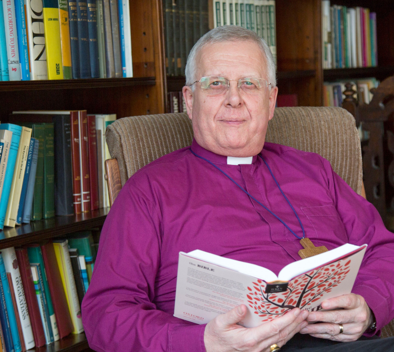 Bishop Donald reading
